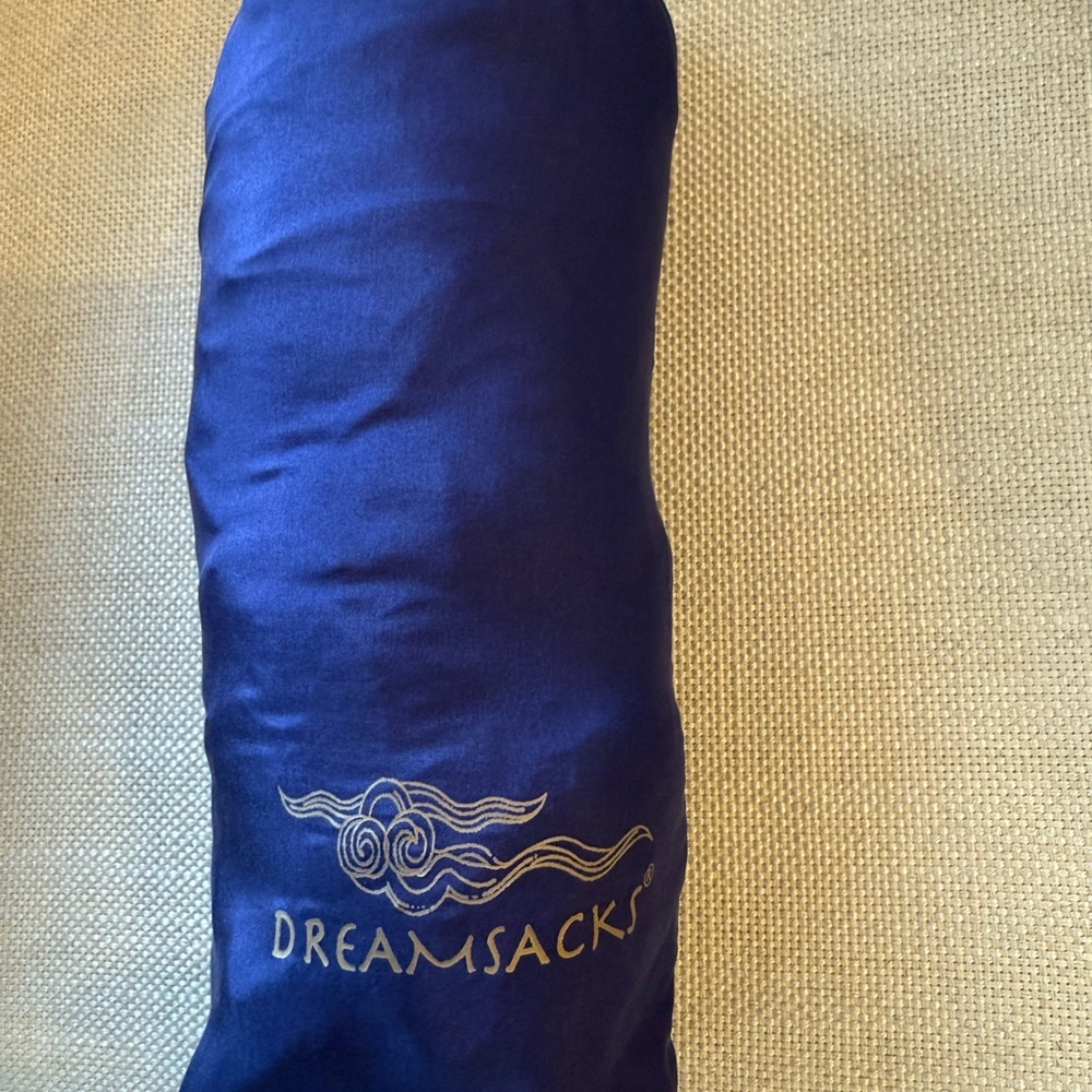 Dreamsacks Blue Twin Travel Blanket with bag
